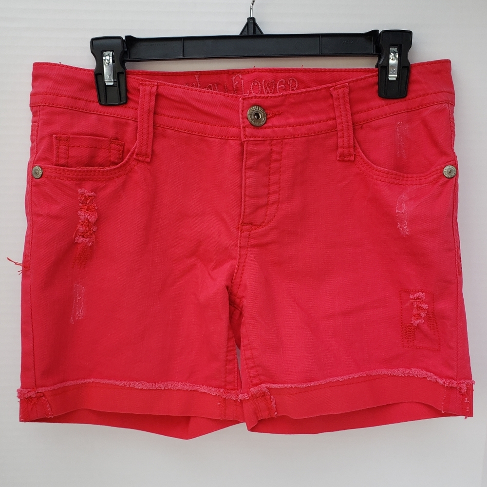 Wallflower Distressed Jean Shorts